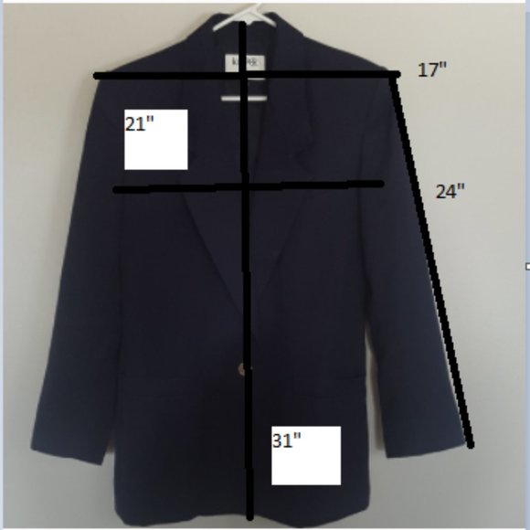 Kasper for ASL Black Blazer Jacket Vintage - Picture 7 of 7